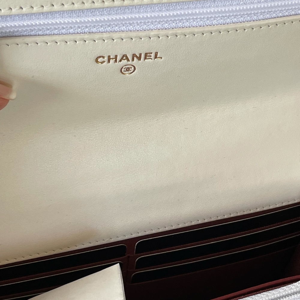 New Chanel Perfect Fit Adjustable Woc White Gold - Picture 6 of 11